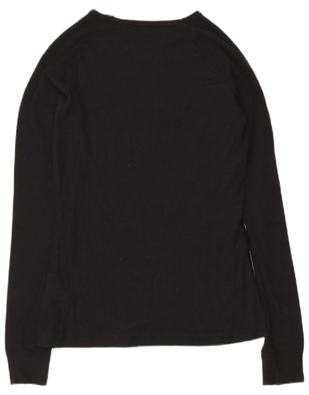 Mountain Warehouse Top pentru femei cu mânecă lungă UK 8 Small Black Wool
