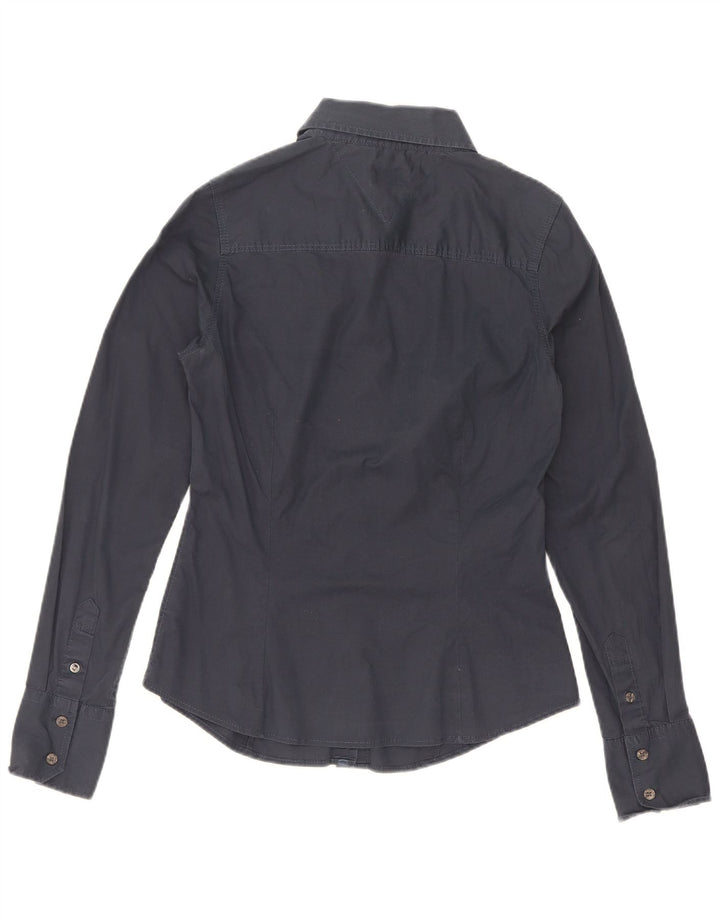 Cămașă Tommy Hilfiger pentru femei UK 12 Medium Bleumarin Bumbac