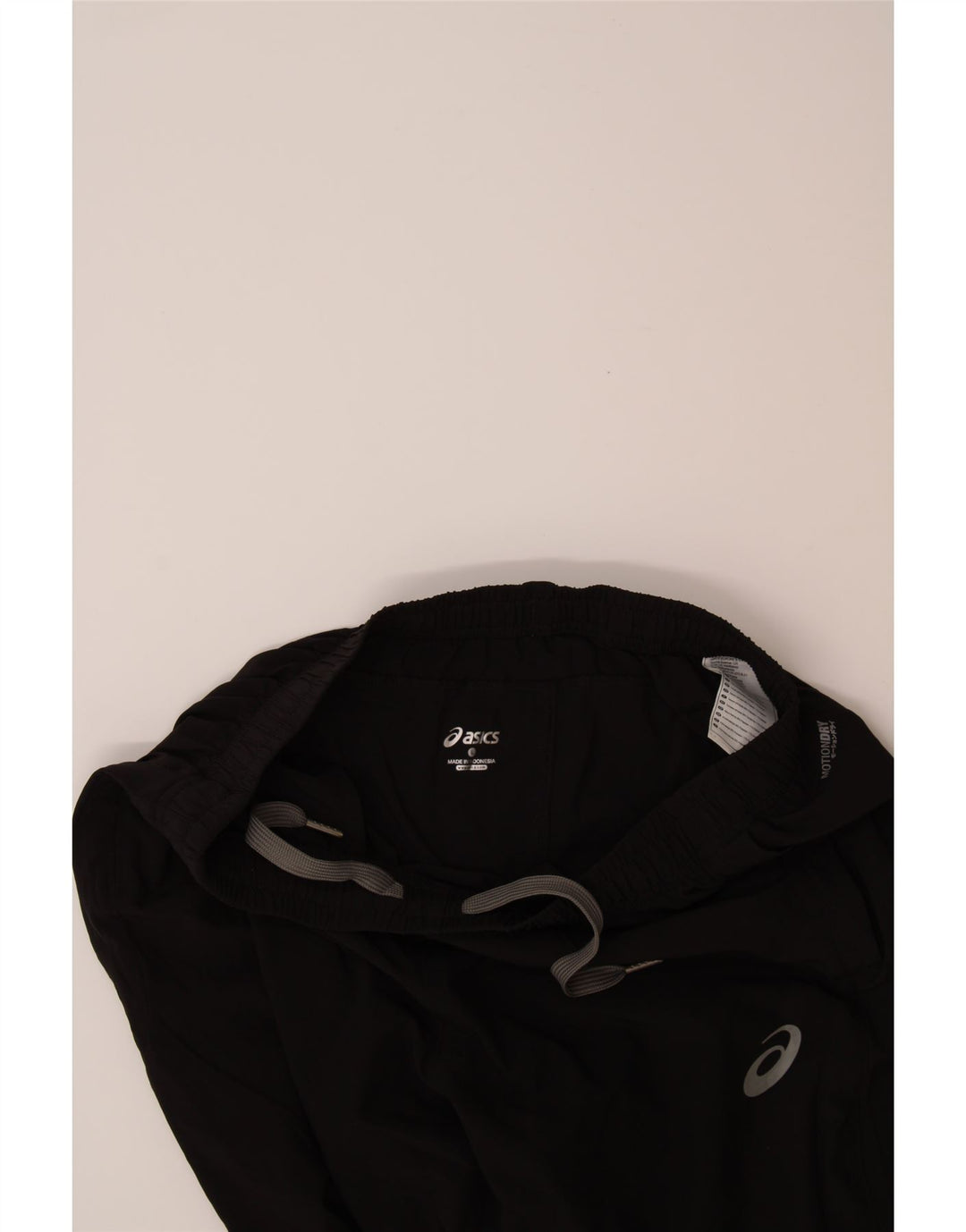 ASICS Womens Tracksuit Trousers UK 14 Large Black Polyester Vintage Asics and Second-Hand Asics from Messina Hembry 