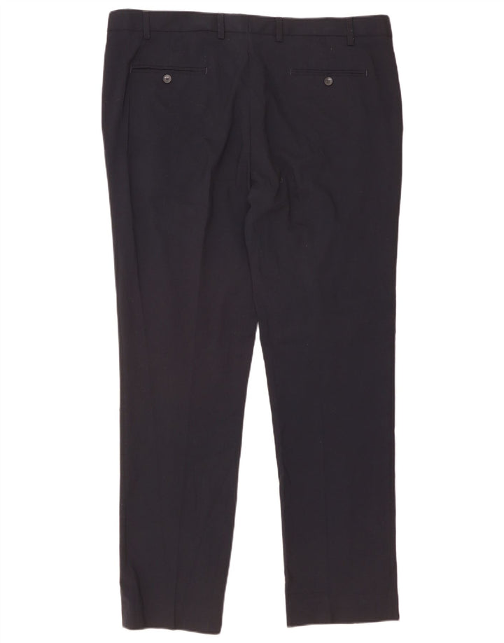 Pantaloni chino subțiri pentru bărbați Marks & Spencer L40 L33 Poliester bleumarin