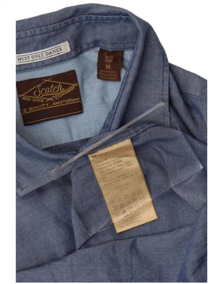 Cămașă pentru bărbați Scotch & Soda, bumbac albastru mediu