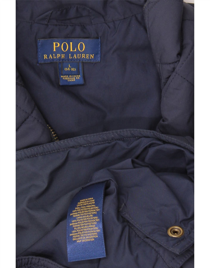 Gilet matlasat Polo Ralph Lauren pentru băieți, 14-15 ani, mare, poliester, albastru