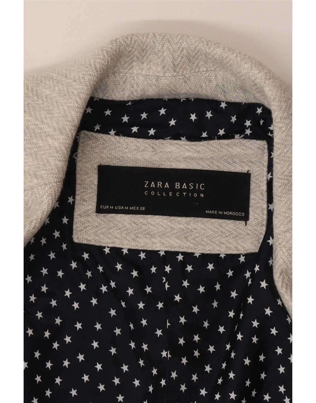 Sacou blazer pentru femei Zara, cu 1 nasture, UK 12, gri mediu, în oase