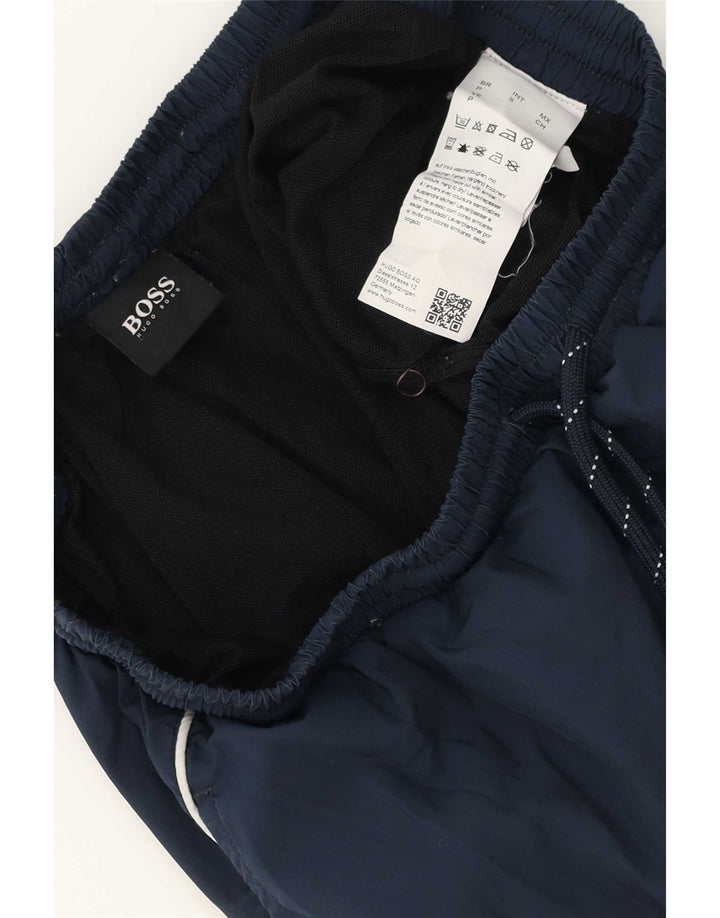 Pantaloni scurți de înot Hugo Boss pentru bărbați, poliester mici, albastru