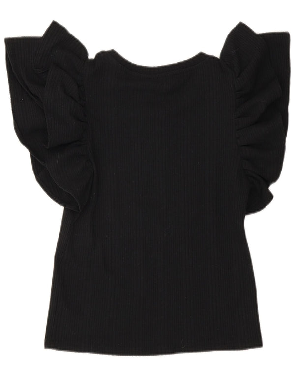 Bluză Crop Top Femei Zara UK 10 Mic Negru