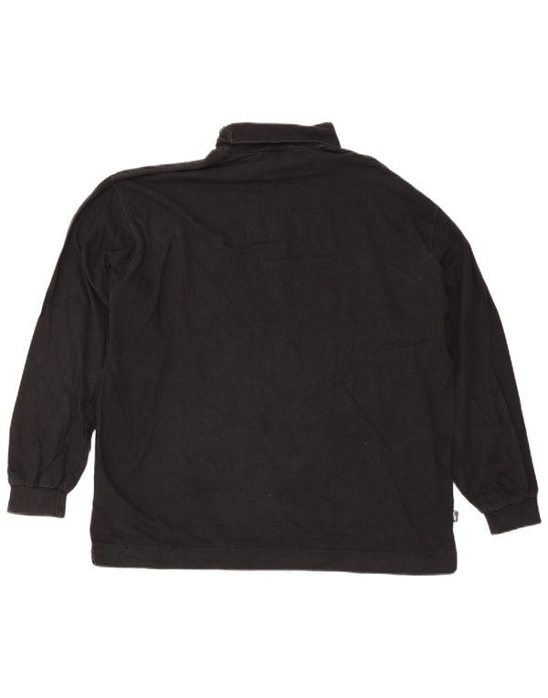 Reebok pentru bărbați Roll Neck Top cu mânecă lungă 2XL, bumbac negru