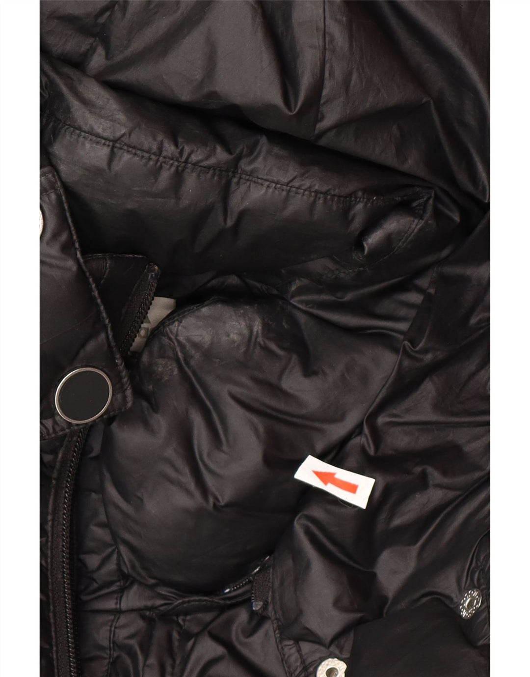 Jachetă căptușită cu glugă supradimensionată pentru femei Adidas UK 18 XL Poliester negru