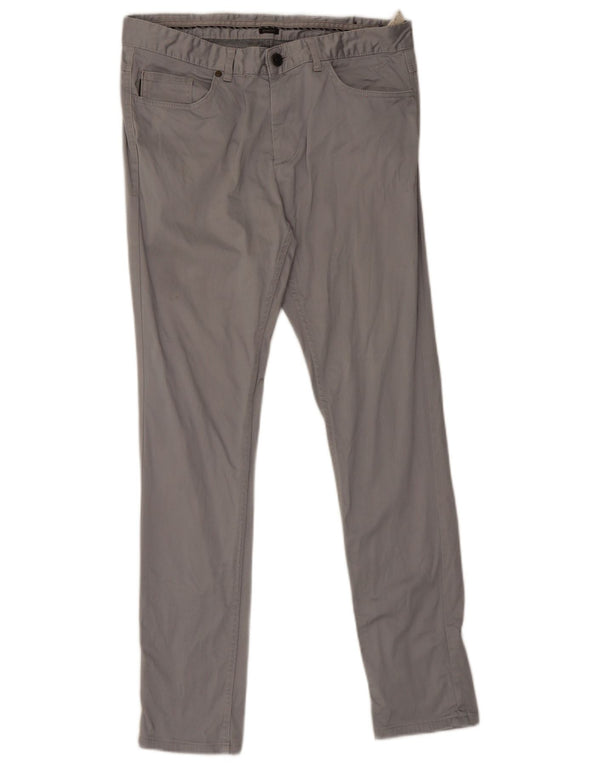 Pantaloni casual slim pentru bărbați Zara EU 44 Mari L34 L31 Bumbac gri