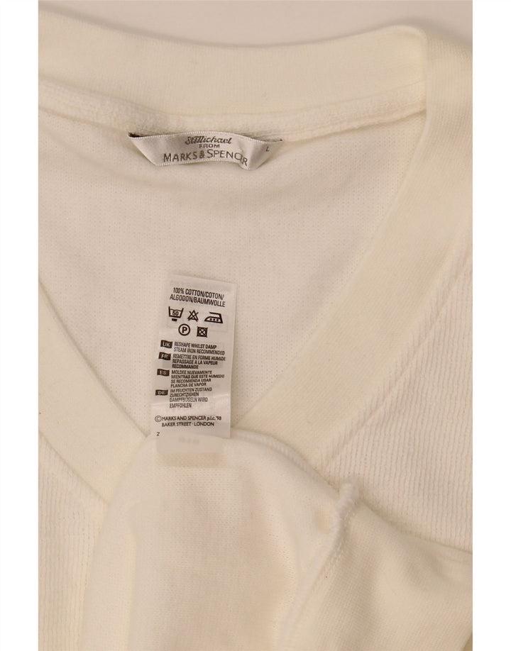 Marks & Spencer Vestă pentru bărbați Tank Top mare, alb, bumbac