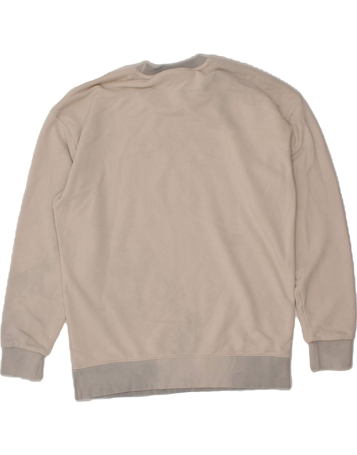 ADIDAS Womens Oversized Graphic Sweatshirt Jumper UK 8 Small Grey Vintage Adidas and Second-Hand Adidas from Messina Hembry 