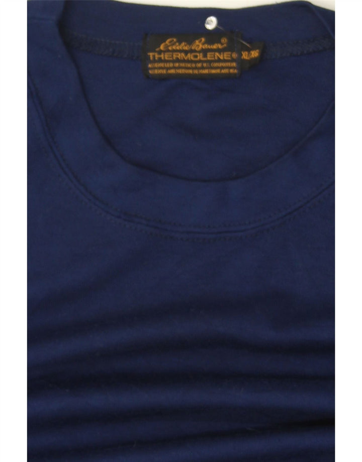 EDDIE BAUER Mens Top Long Sleeve XL Blue Vintage Eddie Bauer and Second-Hand Eddie Bauer from Messina Hembry 