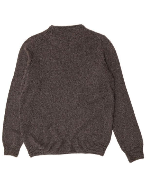 Pulover Trussardi pentru femei cu decolteu triplu UK 16 Lână mare, gri