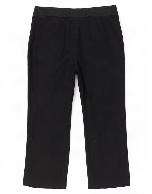 Pantaloni chino drepti pentru femei Marks & Spencer UK 16 Large W36 L27 Negru