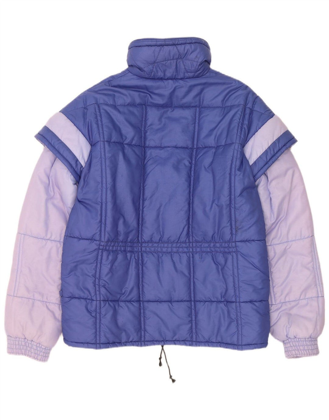 Jachetă căptușită vintage pentru bărbați IT 48 Medium Blue Colorblock Poliamidă