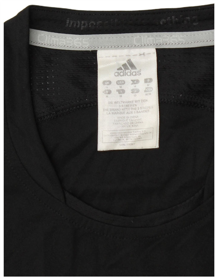 Tricou grafic Adidas Clima 365 pentru bărbați Top Mediu Poliester Negru