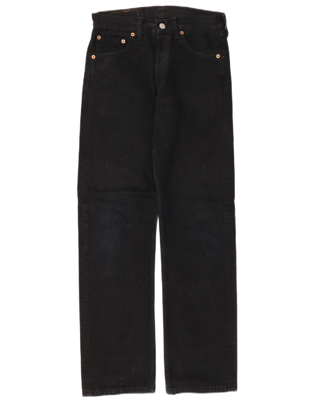 Blugi drepti pentru bărbați Levi's 501 W28 L30 bumbac negru