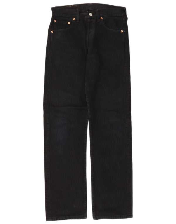 Blugi drepti pentru bărbați Levi's 501 W28 L30 bumbac negru