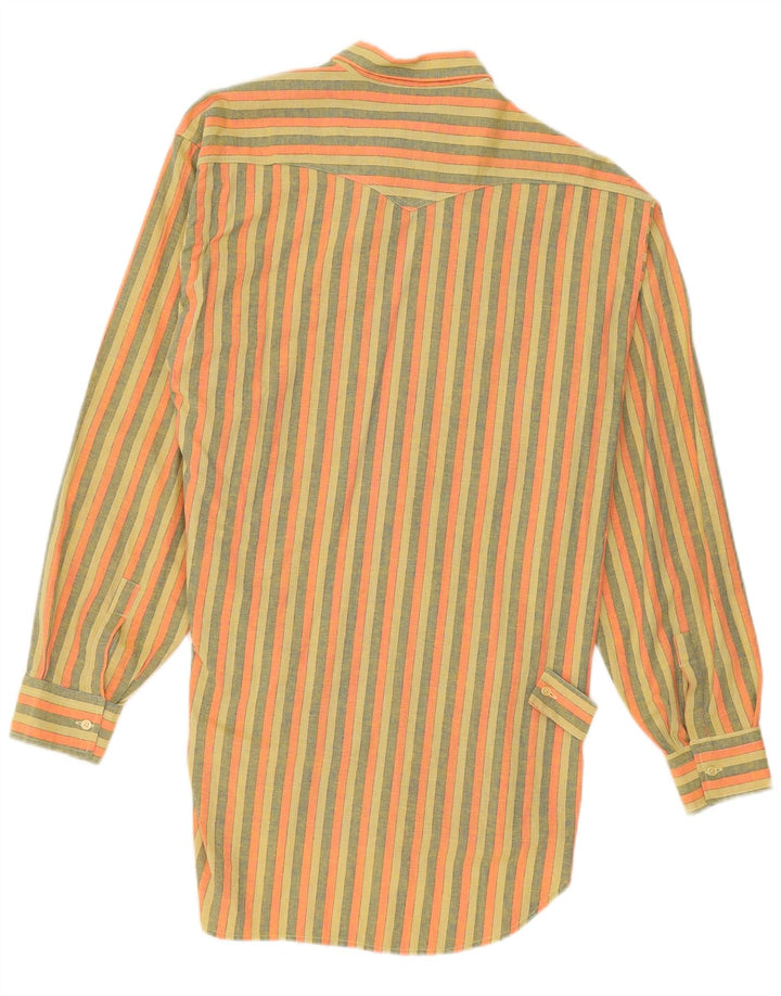 Rochie cămașă supradimensionată vintage pentru femei UK 10, cu dungi mici, multicolore