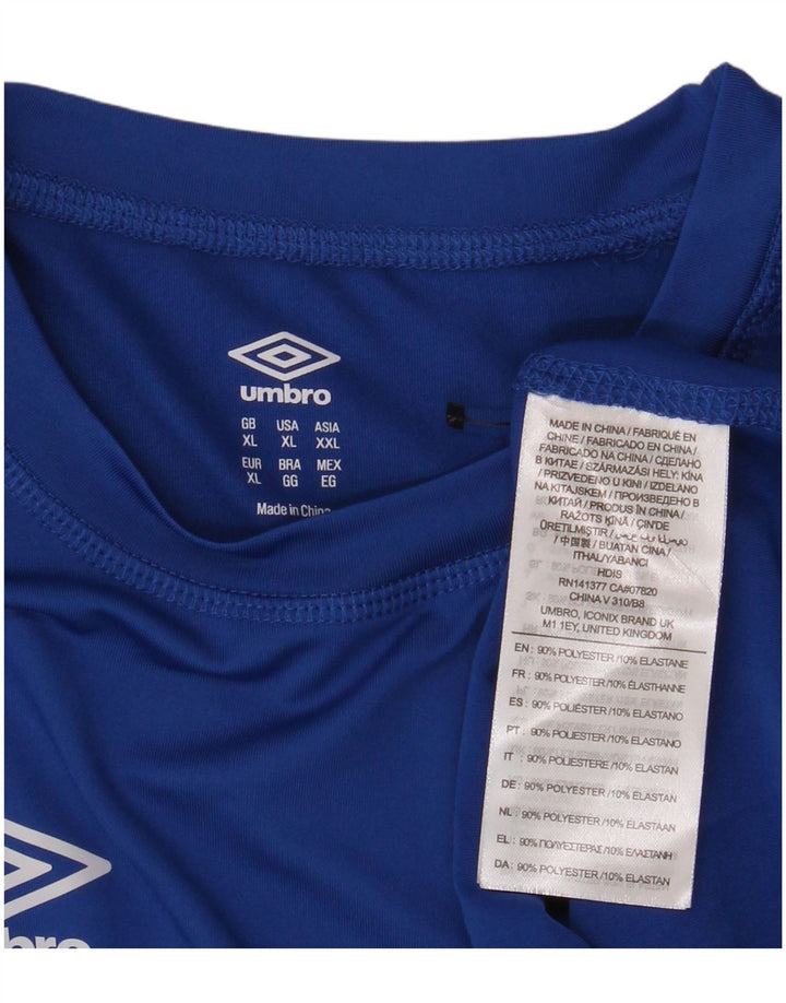 UMBRO Top pentru bărbați cu mânecă lungă XL, poliester albastru