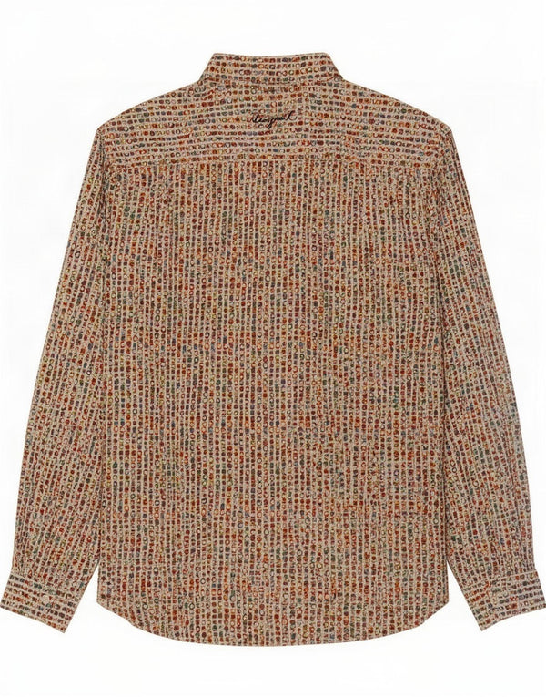 Cămașă Desigual pentru bărbați XL, bumbac geometric multicolor