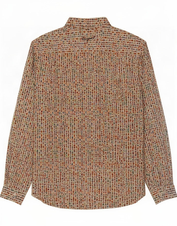 Cămașă Desigual pentru bărbați XL, bumbac geometric multicolor