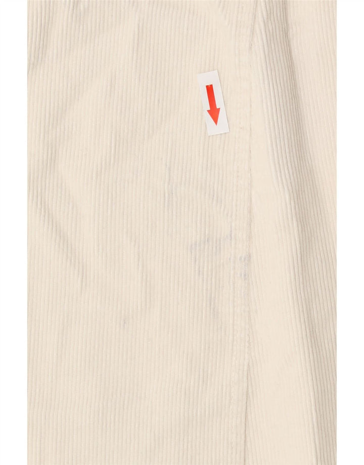 Fusta pentru femeie din velur Zara Medium W28 Bumbac Alb