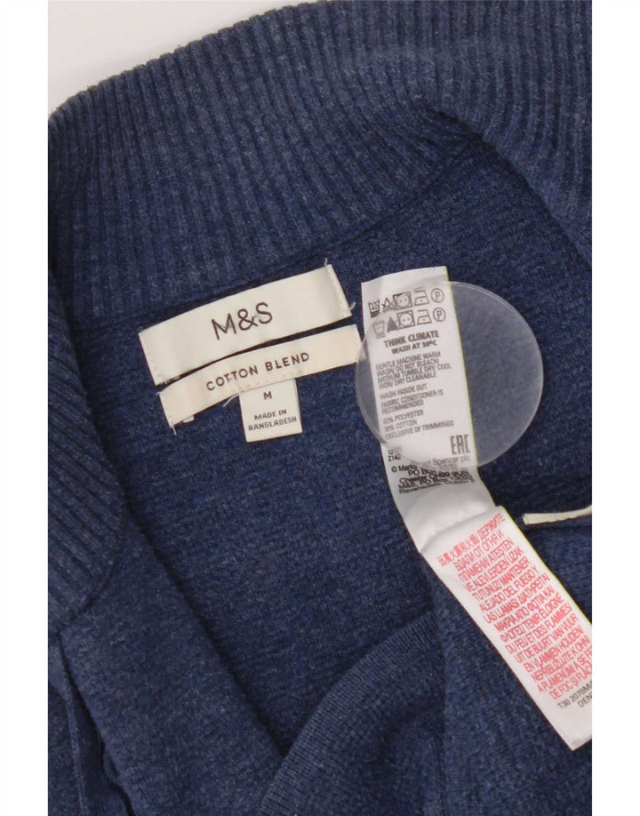 Pulover cardigan pentru femei Marks & Spencer UK 14 Poliester mediu bleumarin