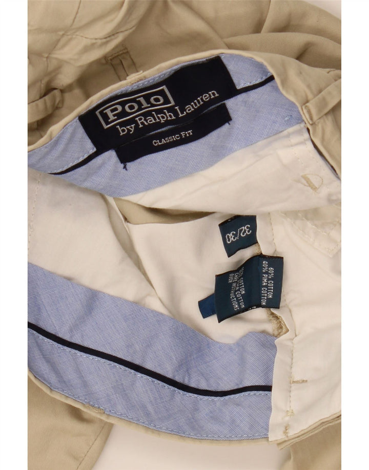 POLO RALPH LAUREN Pantaloni chino pentru bărbați, cu croiala clasică, L32 L30 Bej