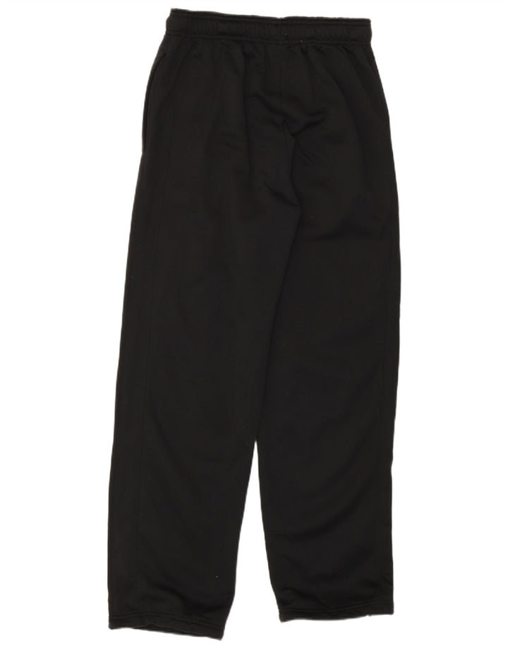 Pantaloni de trening Russell Athletic pentru bărbați, poliester negru mic