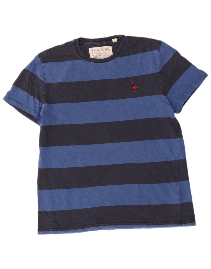 Tricou Jack Wills pentru bărbați Top mediu din bumbac cu dungi bleumarin