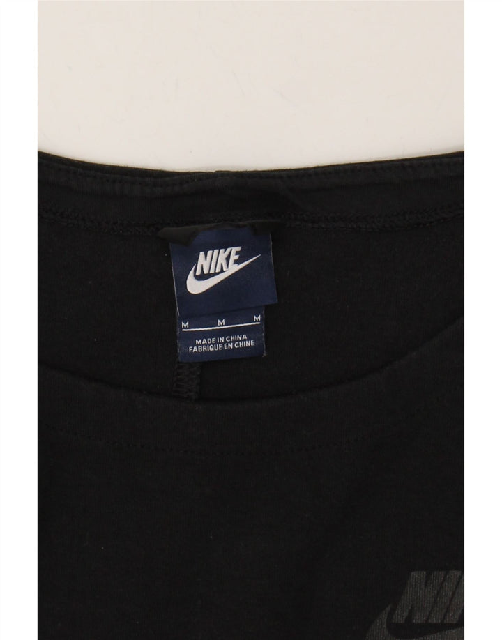 NIKE Womens Sweatshirt Jumper UK 14 Medium Black Cotton Vintage Nike and Second-Hand Nike from Messina Hembry 
