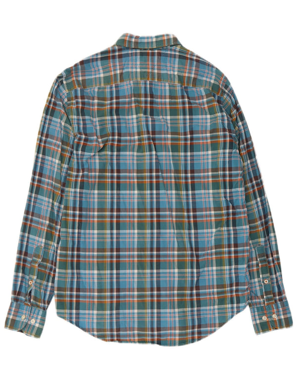 Cămașă pentru bărbați Tommy Hilfiger New York Fit, bumbac cu carouri mici, albastre
