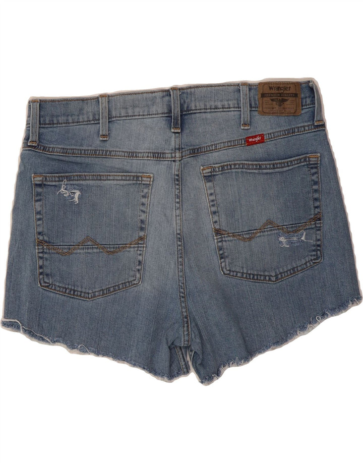 WRANGLER Womens Denim Shorts W34 Large Blue Cotton Vintage Wrangler and Second-Hand Wrangler from Messina Hembry 