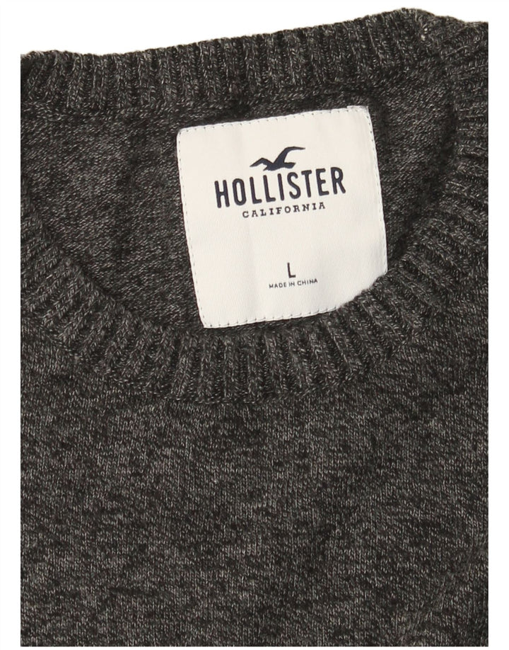 Pulover Hollister Crew Neck Jumper pentru bărbați, mare, gri pete