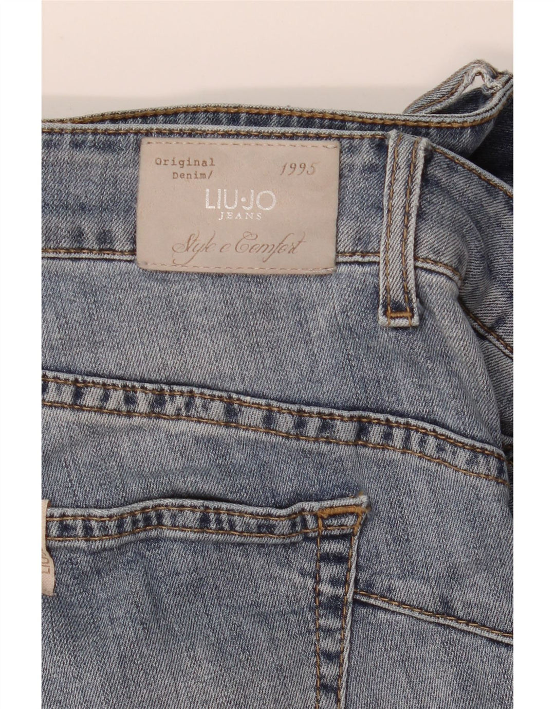 Blugi skinny distressed pentru femei Liu Jo W30 L30 albastru