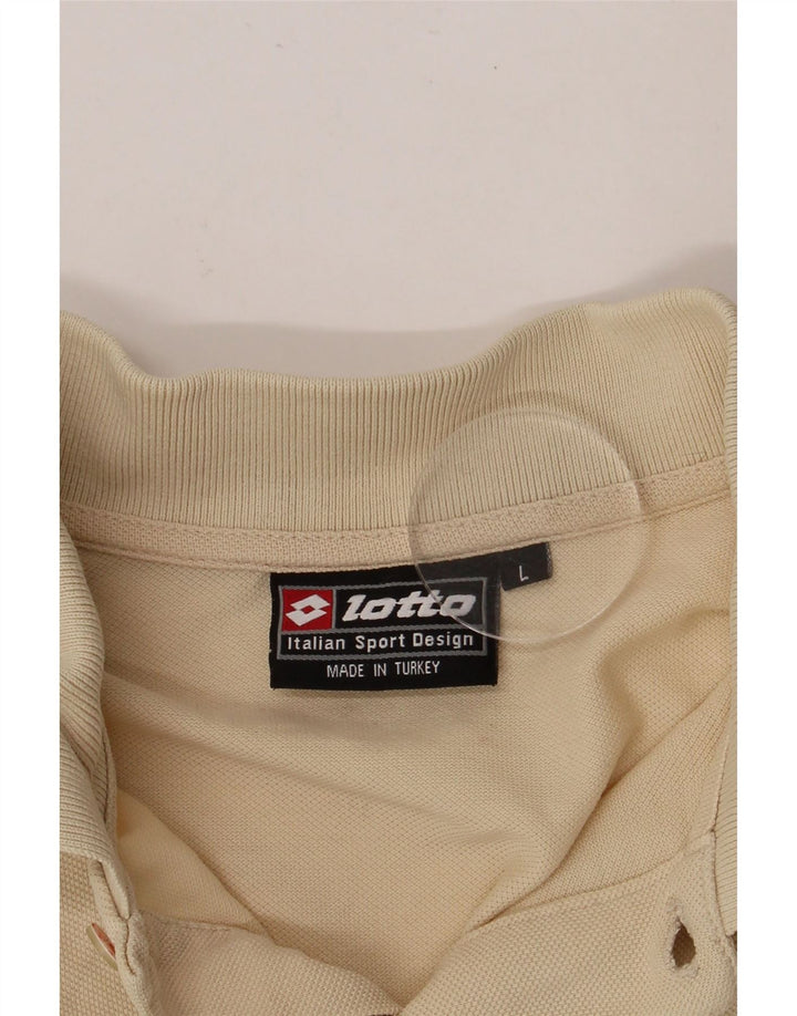 Tricou polo pentru bărbați LOTTO mare bej
