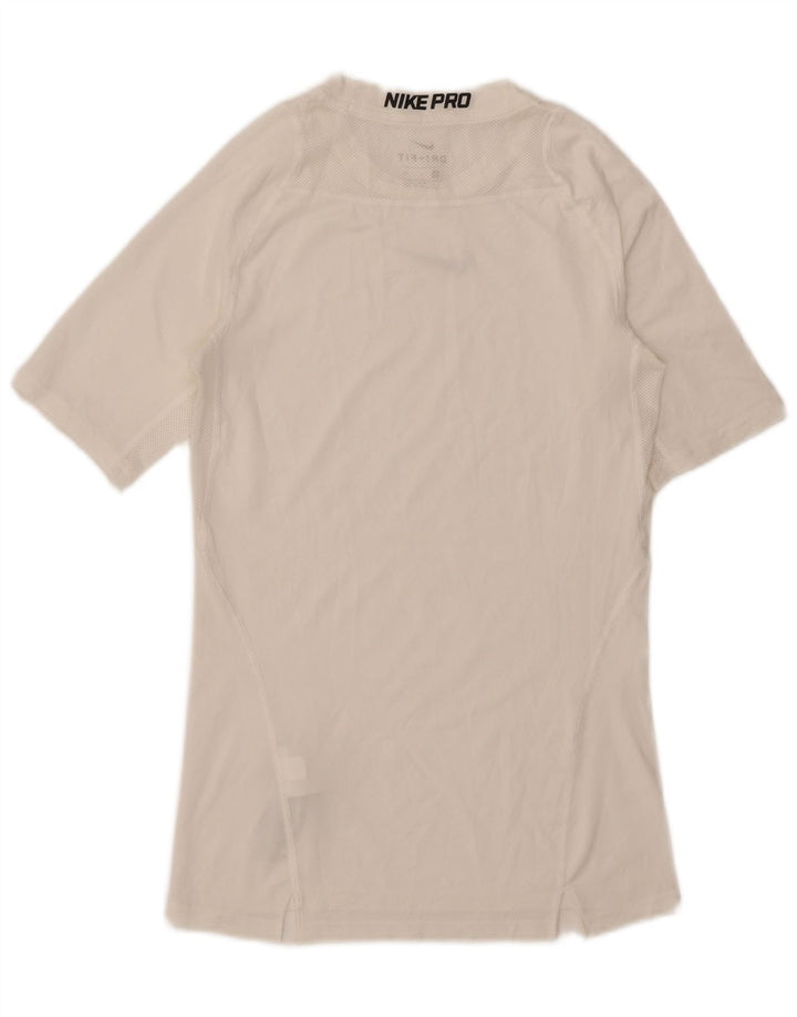 Tricou grafic Nike Dri Fit pentru bărbați Top mic poliester alb