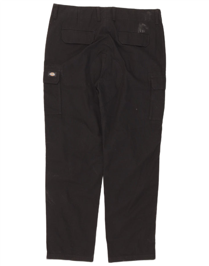 Pantaloni cargo dritti pentru bărbați Dickies W38 L32 bumbac negru