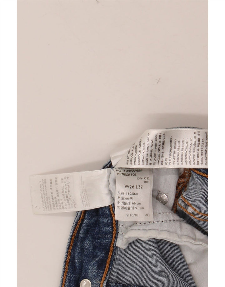 Blugi skinny cu talie înaltă 721 pentru femei LEVI'S L26 L32 bumbac albastru
