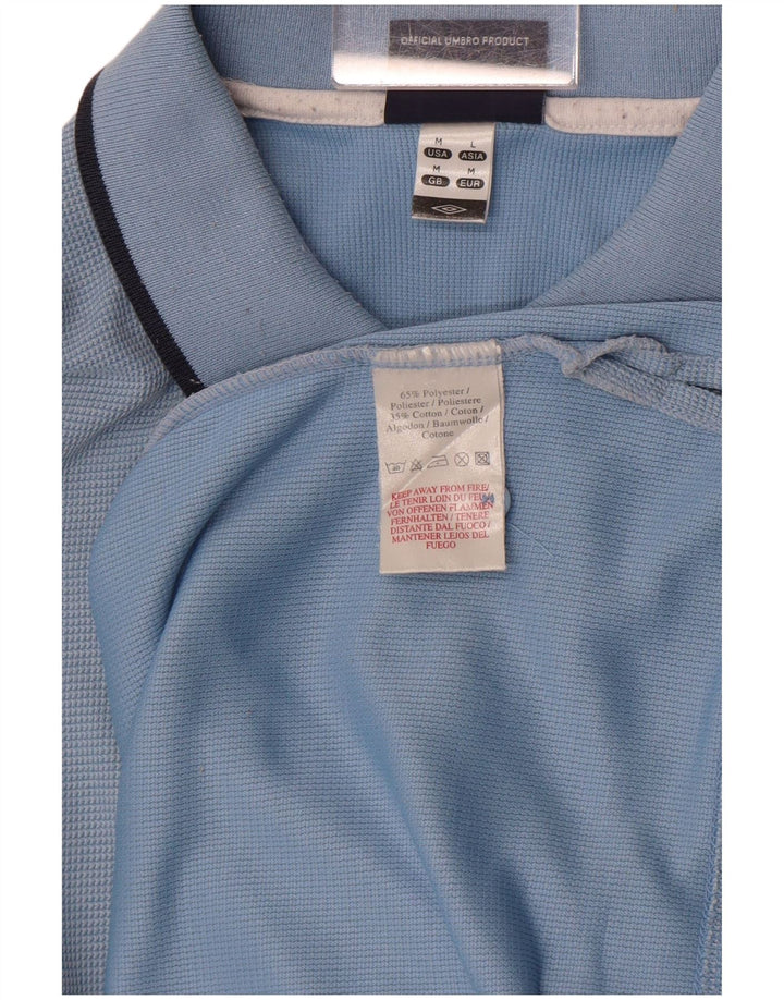 Tricou polo Umbro pentru bărbați, poliester albastru mediu