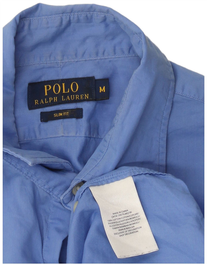 Cămașă pentru bărbați POLO RALPH LAUREN Slim Fit Bumbac albastru mediu