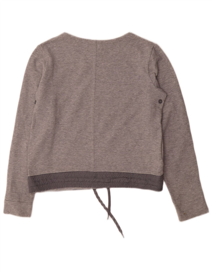 Pulover Nike Crop pentru femei UK 10 Bumbac gri mic