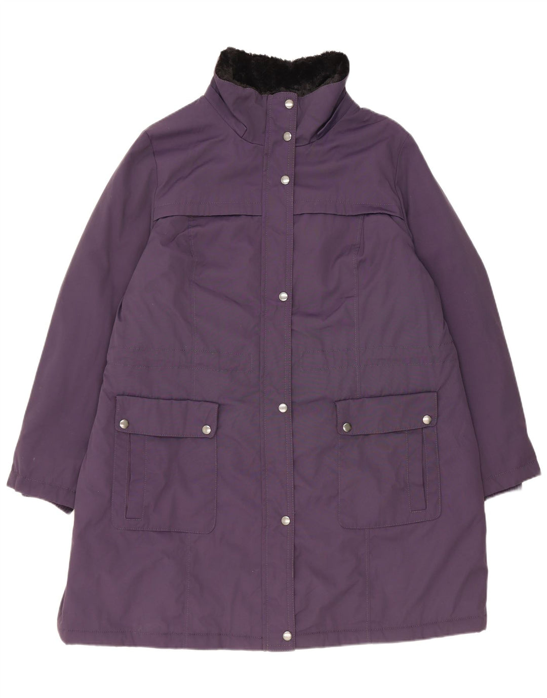 Palton căptușit pentru femei Marks & Spencer UK 18 XL violet poliamidă