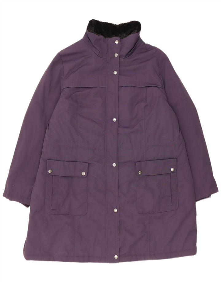 Palton căptușit pentru femei Marks & Spencer UK 18 XL violet poliamidă