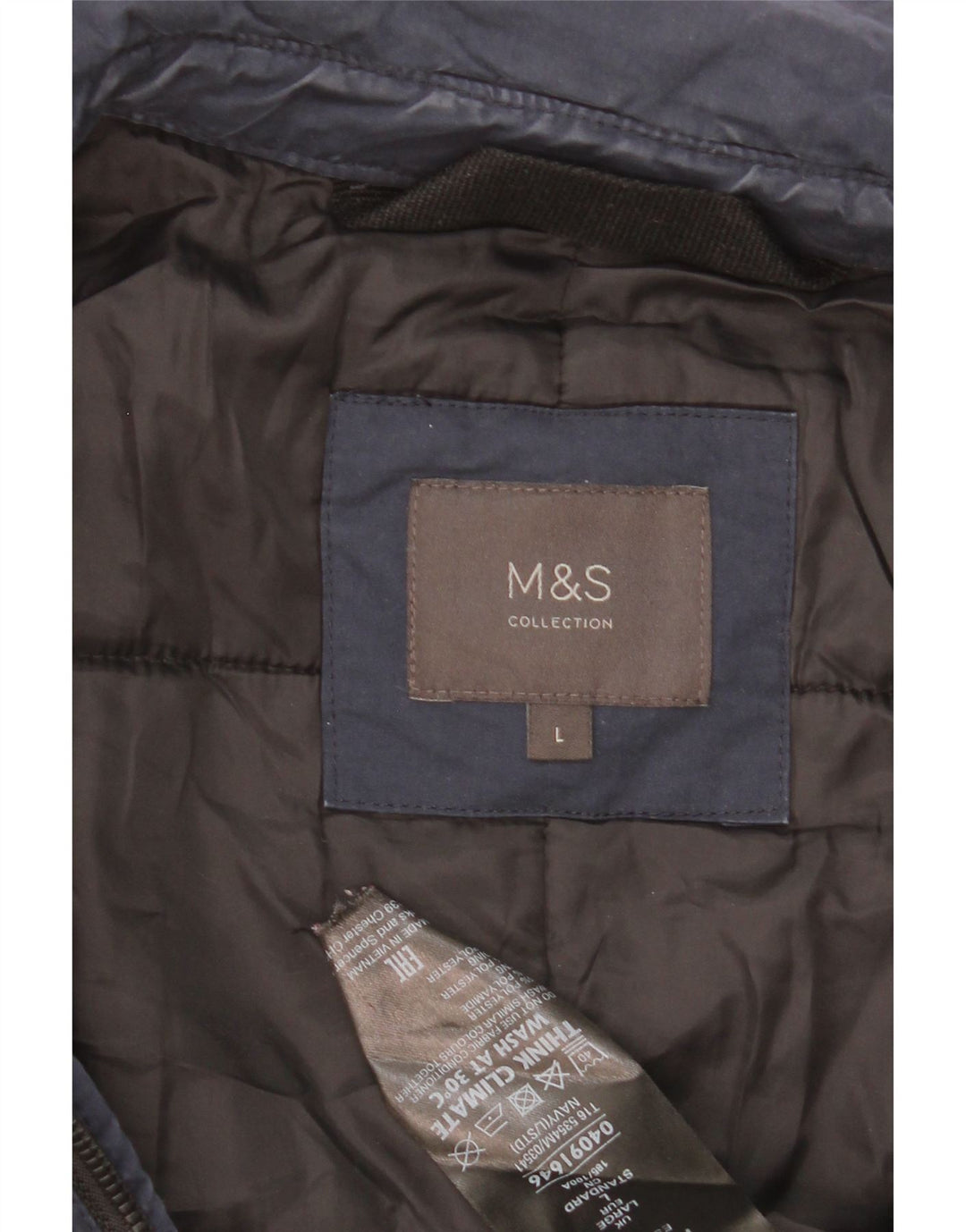 Jachetă de vânt pentru bărbați Marks & Spencer UK 40, mare, albastru, poliester