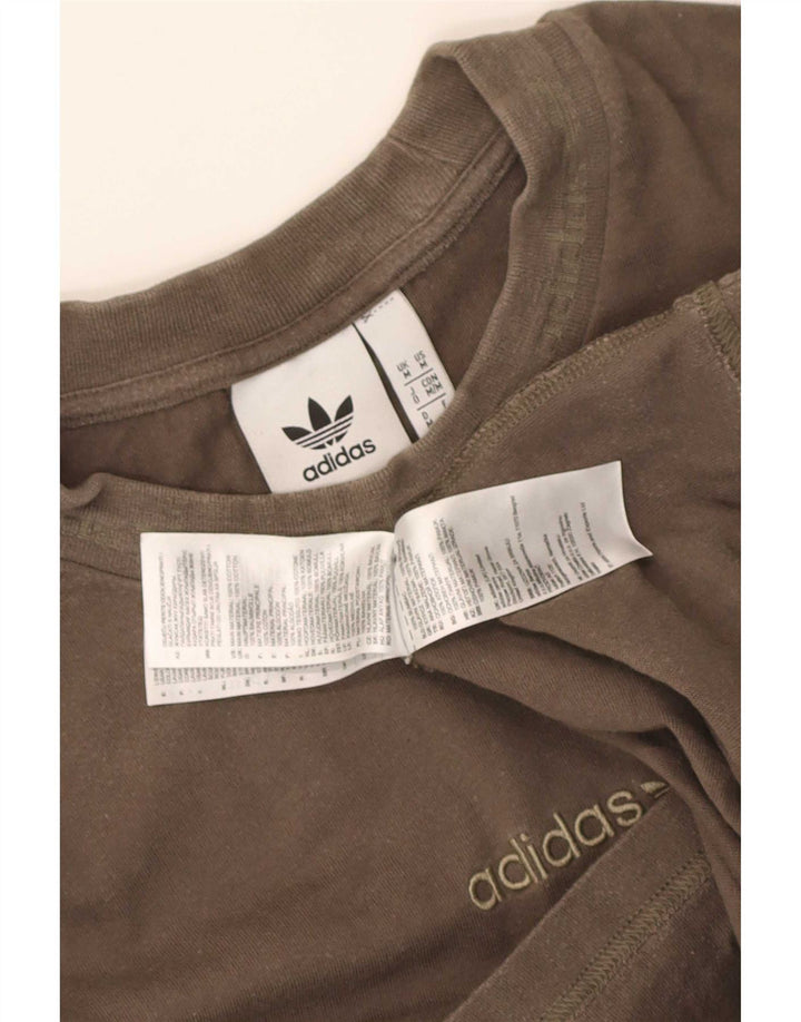 Tricou grafic pentru bărbați Adidas Top Mediu Kaki Bumbac