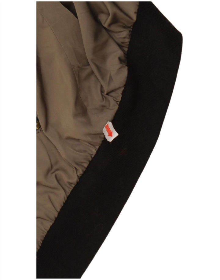 Jachetă bomber supradimensionată pentru femei ZARA UK 10 mic verde bumbac