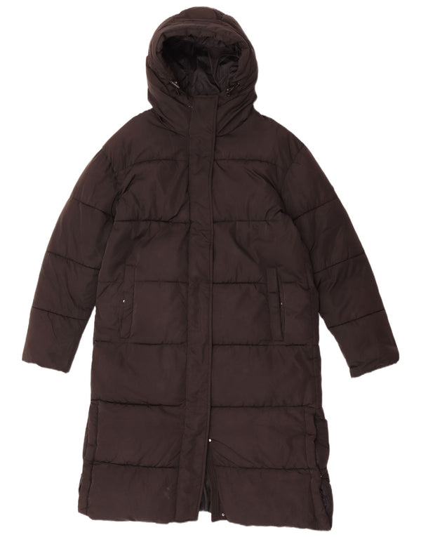 Superdry Womens Hooded Oversized Padded Coat UK 10 Small Black Polyester