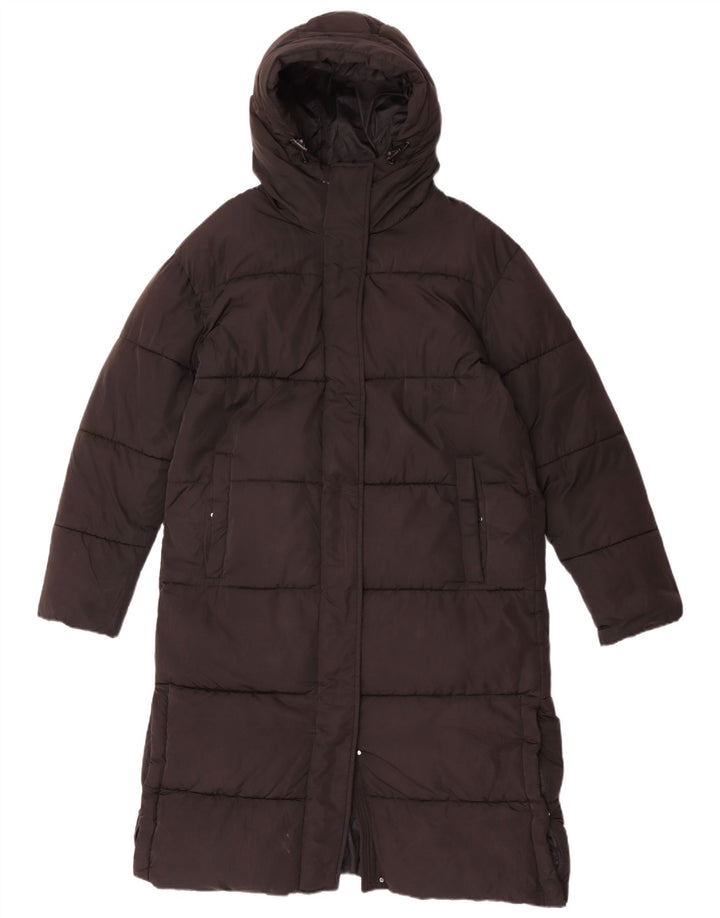 Palton supradimensionat cu glugă Superdry pentru femei UK 10 Poliester negru mic