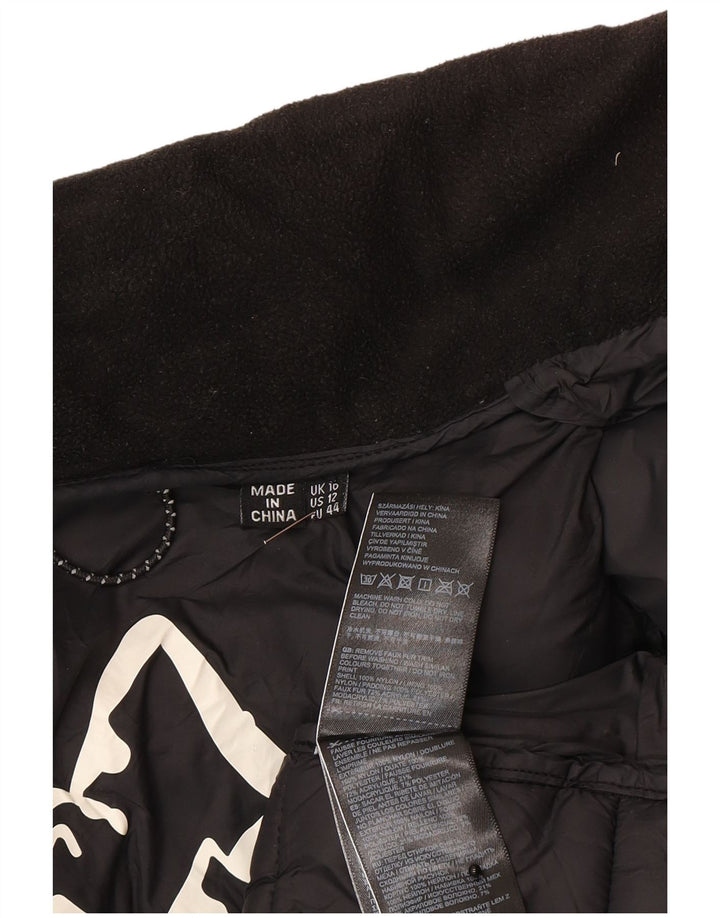 Jachetă căptușită Superdry pentru femei UK 16, mare, negru, policlorid